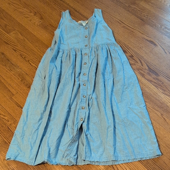 L.L. Bean - Vintage Made In USA Denim Dress - Picture 2 of 8